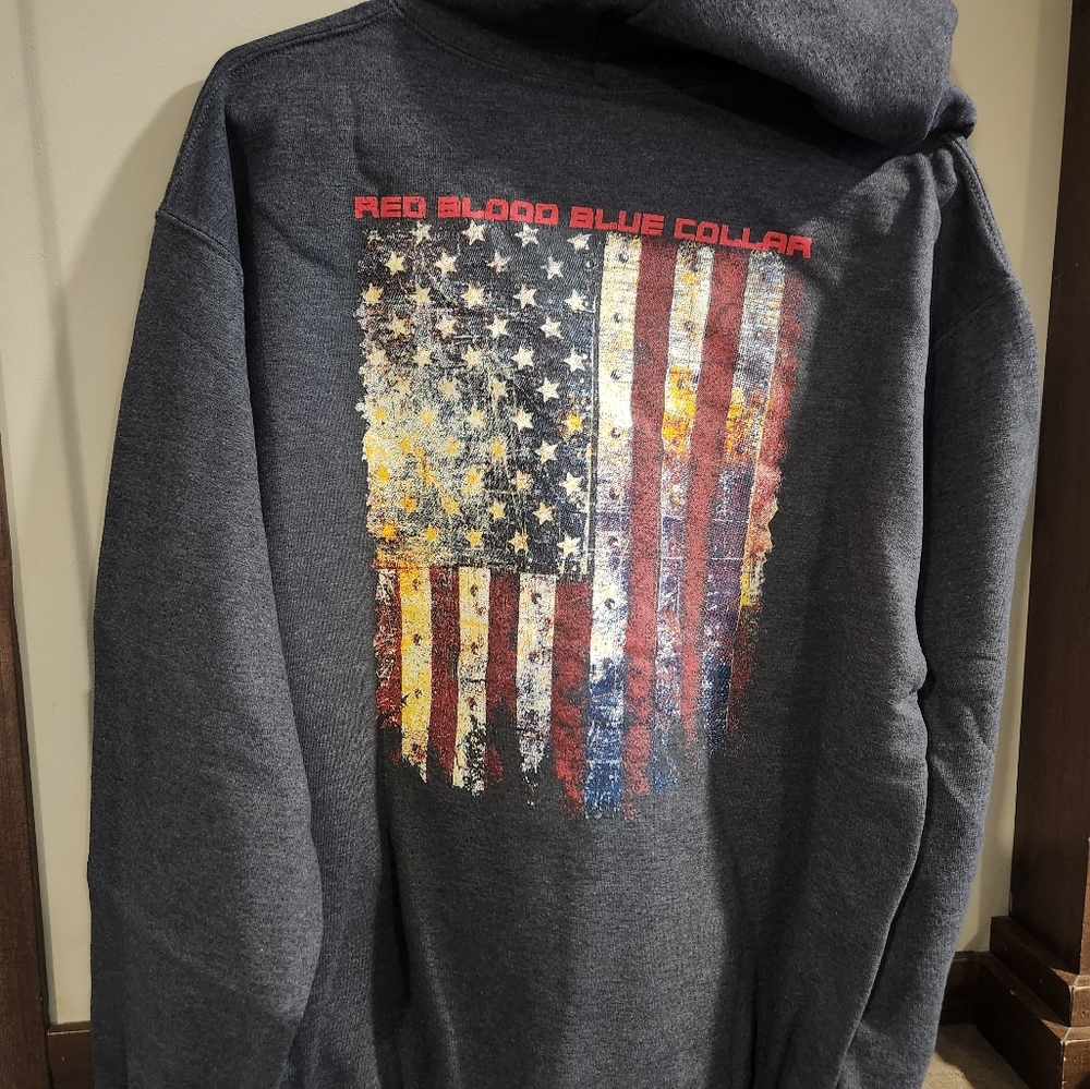 Grunt Style Men's M Medium Red Blood  Blue Collar